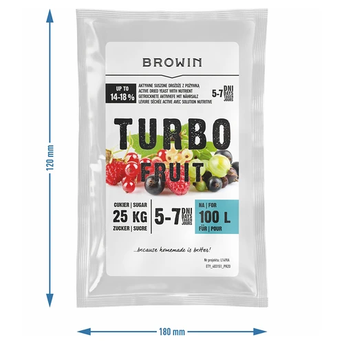 Veinipärm Turbo Fruit 5-7 päeva 100 L - 3