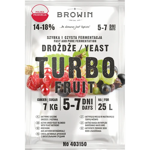 Veinipärm Turbo Fruit 5-7 päeva