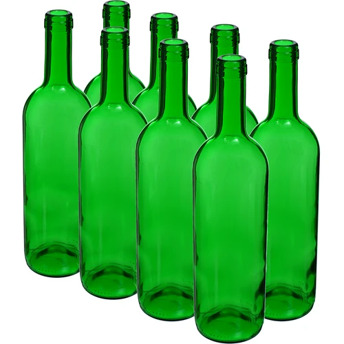 Veinipudel 0,75 L roheline - kiles pakk 8 tk.