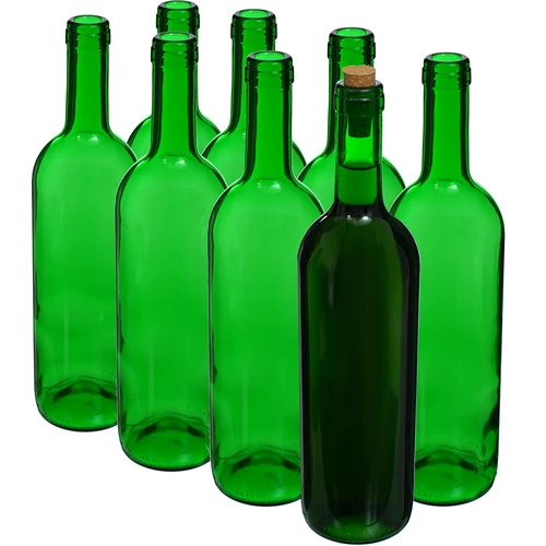 Veinipudel 0,75 L roheline - kiles pakk 8 tk. - 2