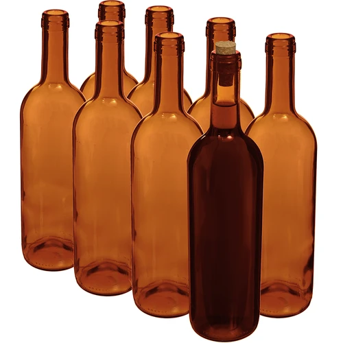 Veinipudel 750 ml pruun - kiletatud pakk 8 tk - 2