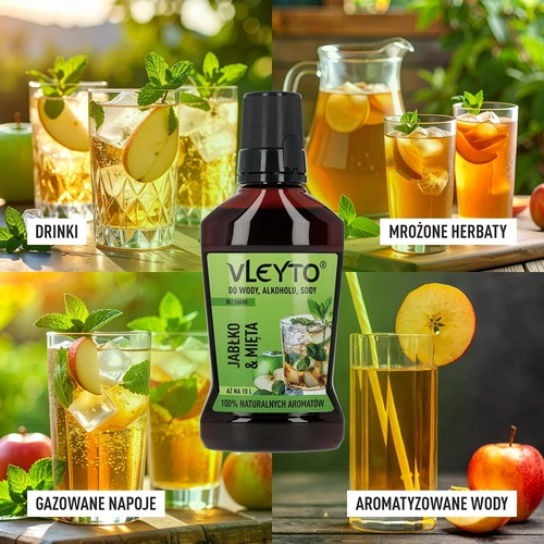 VLEYTO Münt & Õun – maitseessents looduslike aroomidega, 250 ml - 7