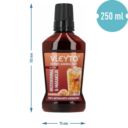 VLEYTO Virsik & Passionivili – maitseessents looduslike aroomidega, 250 ml - 5