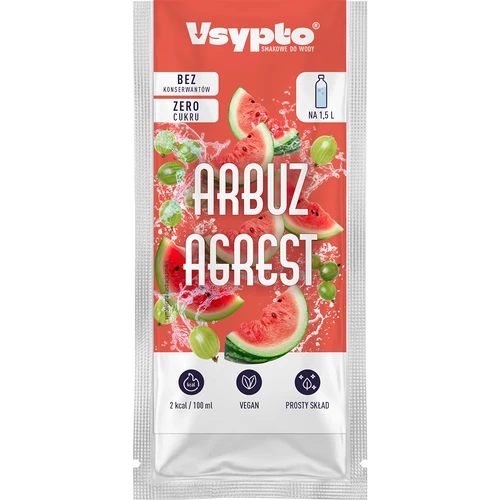 VSYPTO arbuusi-karusmarja maitsega, 9 g - 2