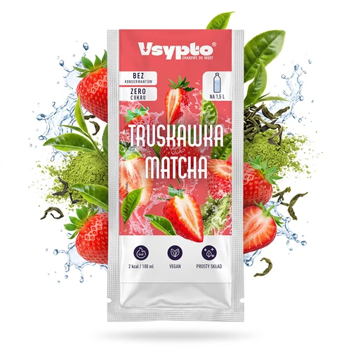 VSYPTO maitsega Maasika-matcha, 9 g