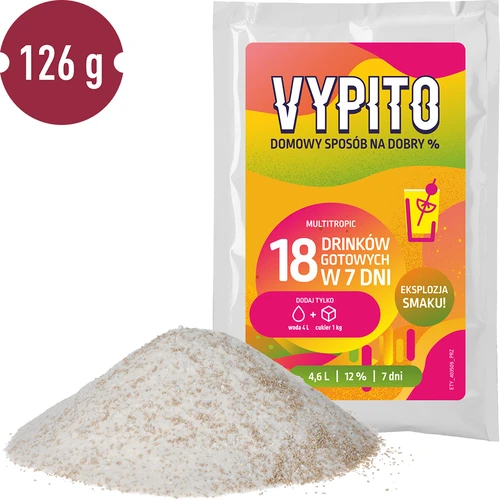 VYPITO 12%, kotike 18 kokteili jaoks – Multitropic, 126 g - 3