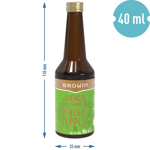 Whisky Apple maitseessents – 40 ml, 4 L jaoks - 7