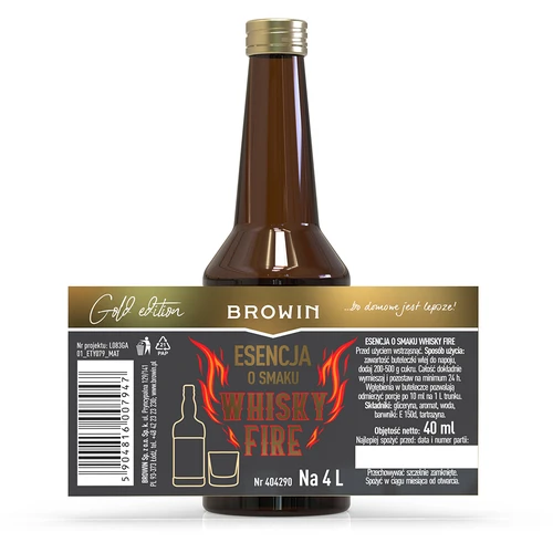 Whisky Fire'i maitseessents 4 L-le, 40 ml - 4
