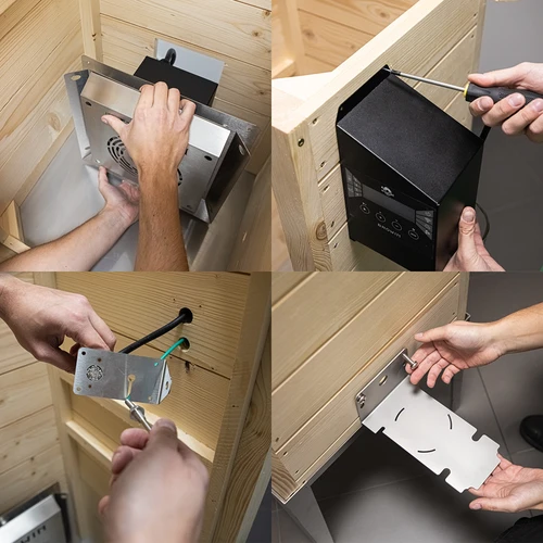 Wi‑Fi-ga suitsuahi, 200 L - dragON WOOD 100IQ elektrilise küttemooduli ja juhtseadmega - 14