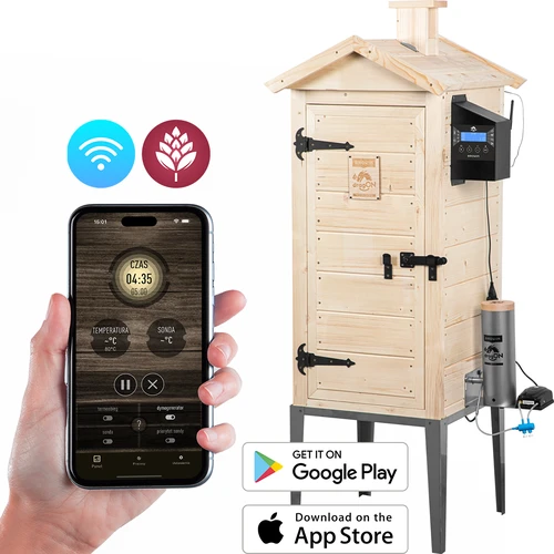 Wi‑Fi-ga suitsuahi, 200 L - dragON WOOD 100IQ elektrilise küttemooduli ja juhtseadmega